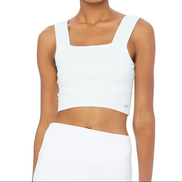 alo yoga bind fitted bra tank